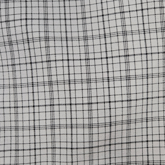 Vintage 90s White Black Graph Check Short Sleeve Button Down Blazer Size 8P - Picture 8 of 9